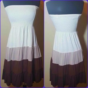 Women's strapless summer dress